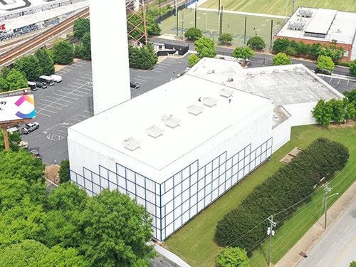 Single-ply membrane commercial roof